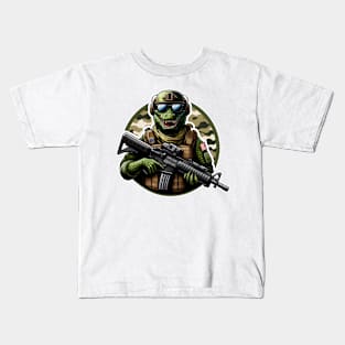 Tactical Crocodile Operator Kids T-Shirt